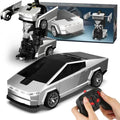 Cyber RC Transforming Car Toy, 4WD Drift Remote Control Truck with One-Button Automatic Transformation, 360° Spin & LED Lights, Futuristic Robot Vehicle Gift for Kids Tibibee Transform Easter Gift Set 4-7 8-12 High-Quality Ab Plastic Crawlers