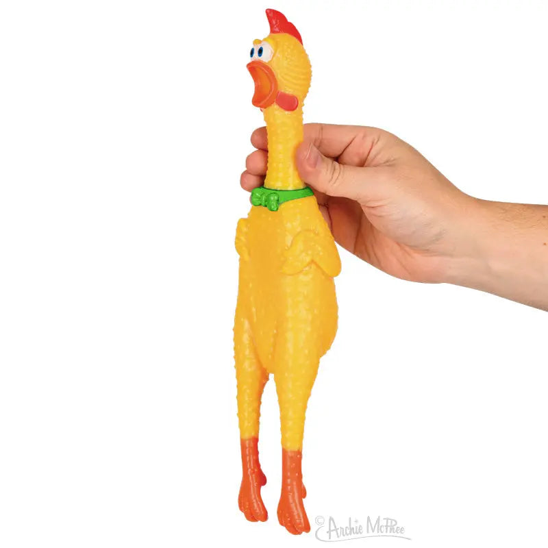 CHAMPION RUBBER CHICKEN - Loud Squeaking Classic Gag Quality Toy - Archie Mcphee