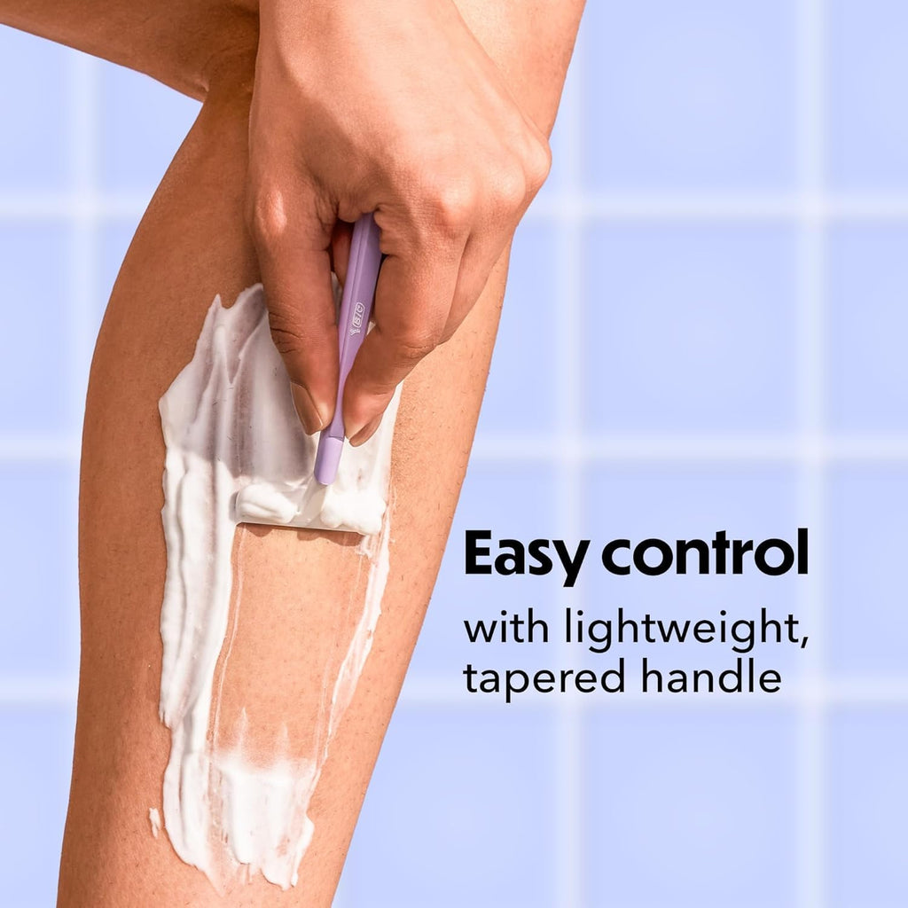 Silky Touch Womens Disposable Razors, 2-Blade, Travel Covers, 40-Pack
