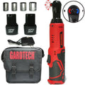 12V DC Cordless Right Angle Torque Wrench Tools Set - Professional Heavy Duty Electric Ratchet Socket Drive Wrench, 2 X 2000Mah Batteries, Built-In LED Lights, 240Rpm±10%, 0.69Kg, Over-Current Protection, 40N.M Auto Repair Power Tool, Cells