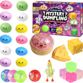 8 Pcs Dumpling Mystery Box Stress Relief Toys Set – Soft Squeezable Bun Pinch Toys for Adults Kids, Cute Desk Toy & Novelty Birthday Gifts