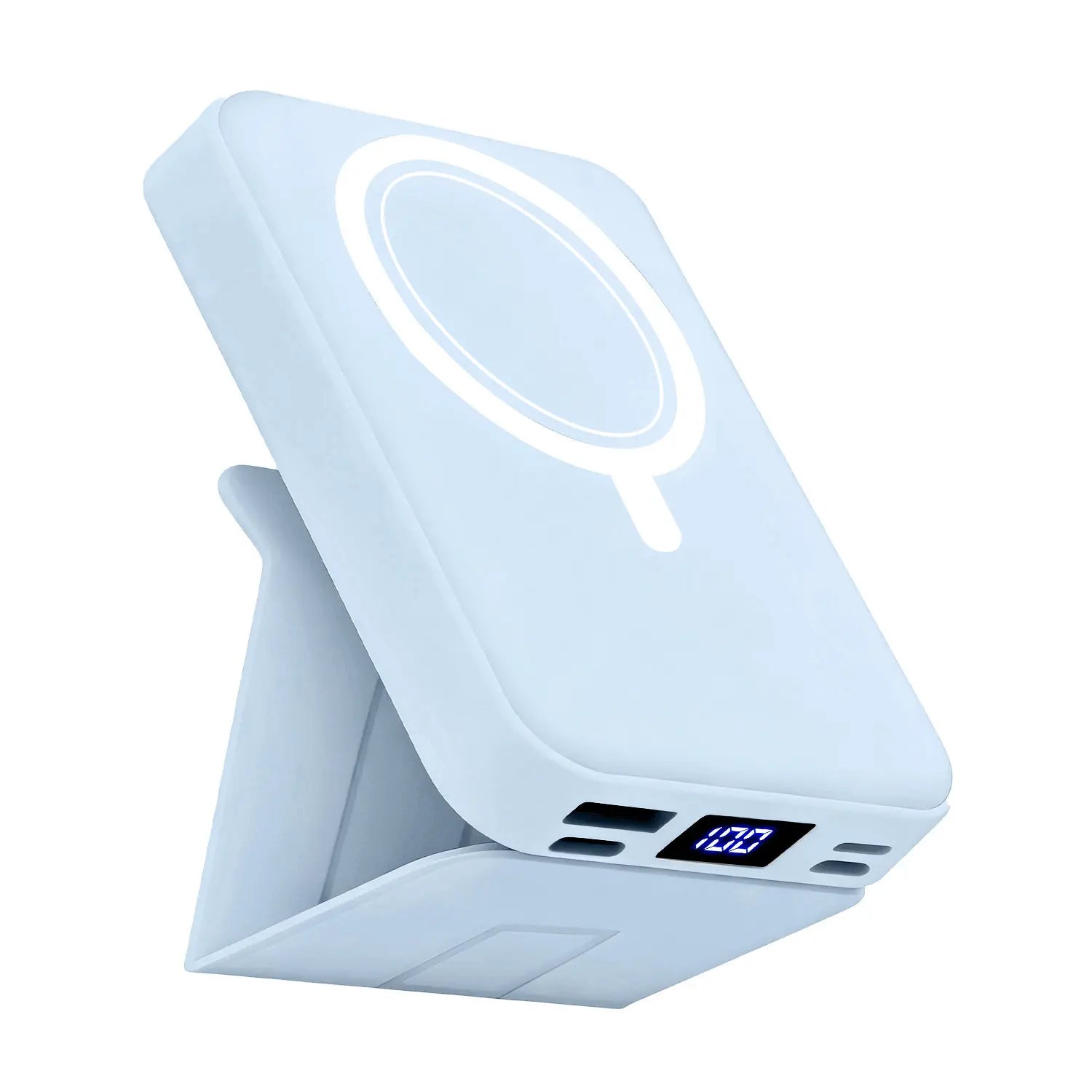 10000Mah High Power Portable Power Bank - Wireless Magsafe Magnetic Charger, 22.5W PD Fast Charging USB-C, LED Display, Stand for Iphone 17/16/15/14/13/12 & Android Mobile Devices, Travel Battery Pack Accessories