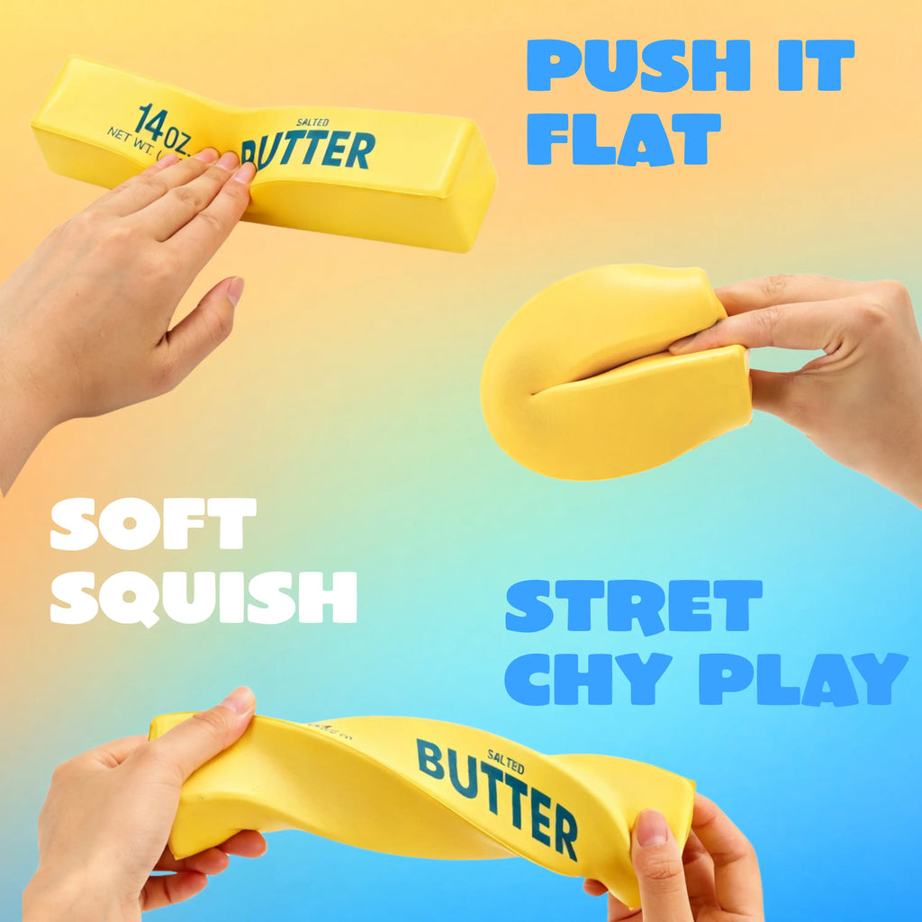 JOYIN Jumbo Butter Stress Relief Toy, Squeeze Butter Stress Balls, Slow Rising Squishy Fidget Sensory Toy, Soft Squeeze Decompression Dough Gift for Adults and Girls Boys, Birthday Gifts, Office Desk Decompression Toy, Party Favors