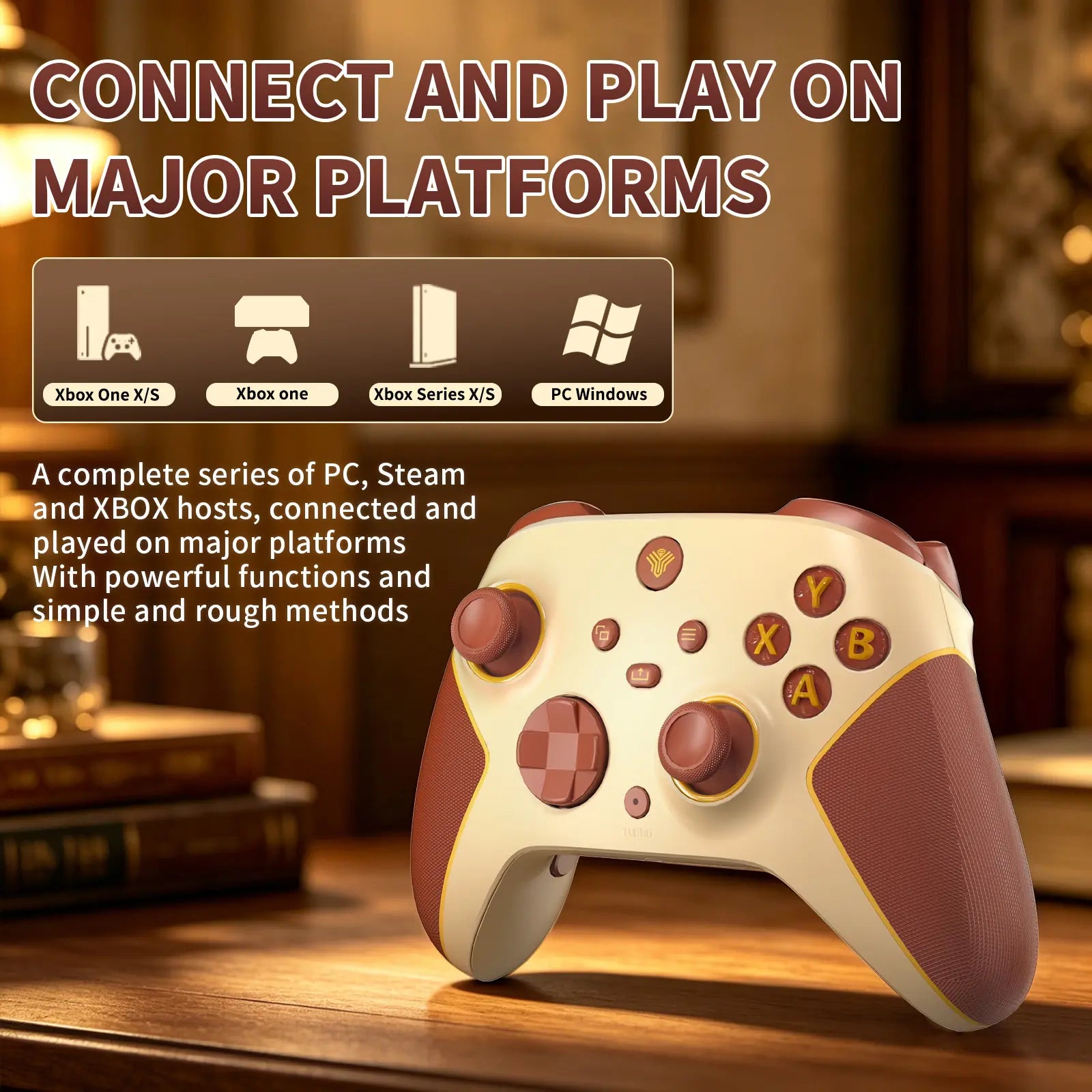 YUYIU Macro Wireless Halleffect Controller for XBOX ONE | XBOX X/S and Steam PC with Hall Effect Joysticks, Programmable, Turbo, Dual Switch Triggers, Dual Vibration, 7 RGB Lights, 3.5Mm Audio Jack, 1000Mah Battery