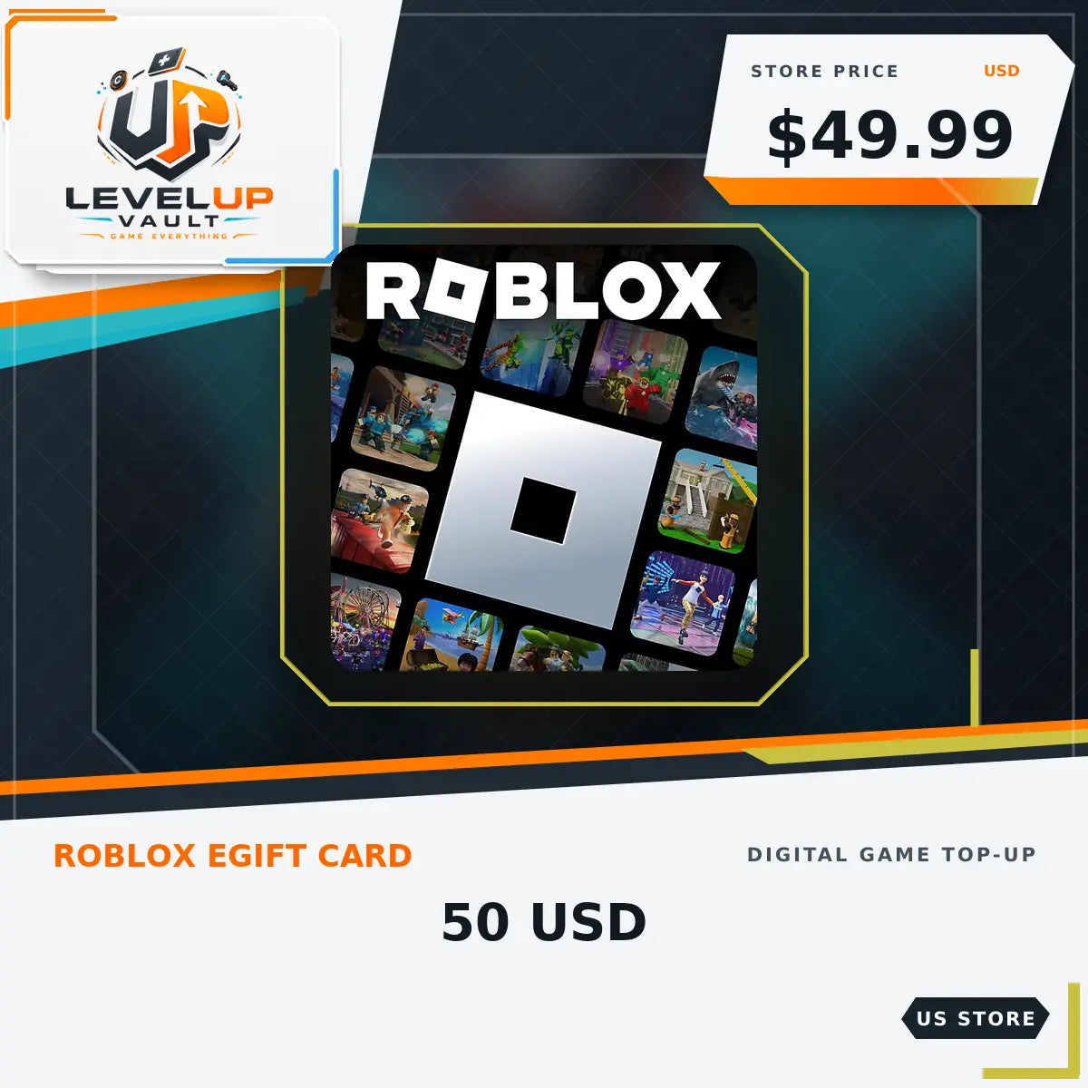 Roblox Digital Gift Card | Robux & Game Credit