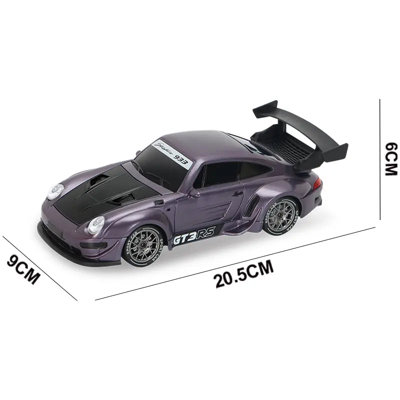 UDROLL 1:20 Scale 4WD RC Drift Car with LED Lights - 2.4Ghz High Speed Remote Control Widebody Sports Racing Car, Fast Rc Car, Toy