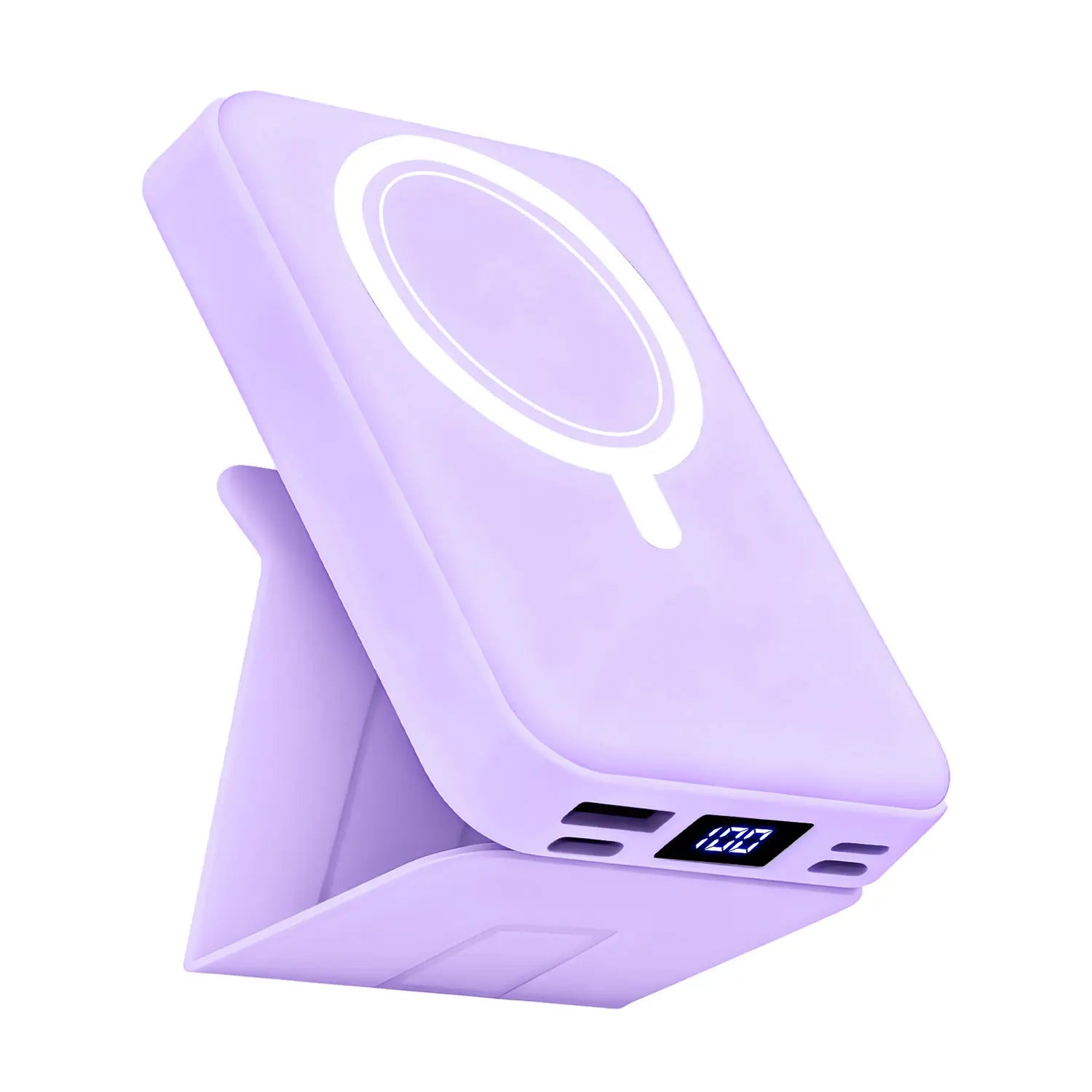 10000Mah High Power Portable Power Bank - Wireless Magsafe Magnetic Charger, 22.5W PD Fast Charging USB-C, LED Display, Stand for Iphone 17/16/15/14/13/12 & Android Mobile Devices, Travel Battery Pack Accessories