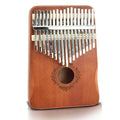 Kalimba Thumb Piano 17 Keys, Portable Mbira Finger Piano Gifts for Kids and Adults Beginners Wood,Summervibes