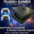 Plug & Play Retro Game Console for TV | Supports PS2 Wii NGC N64 PSX Arcade Games | 4GB RAM 500GB Storage