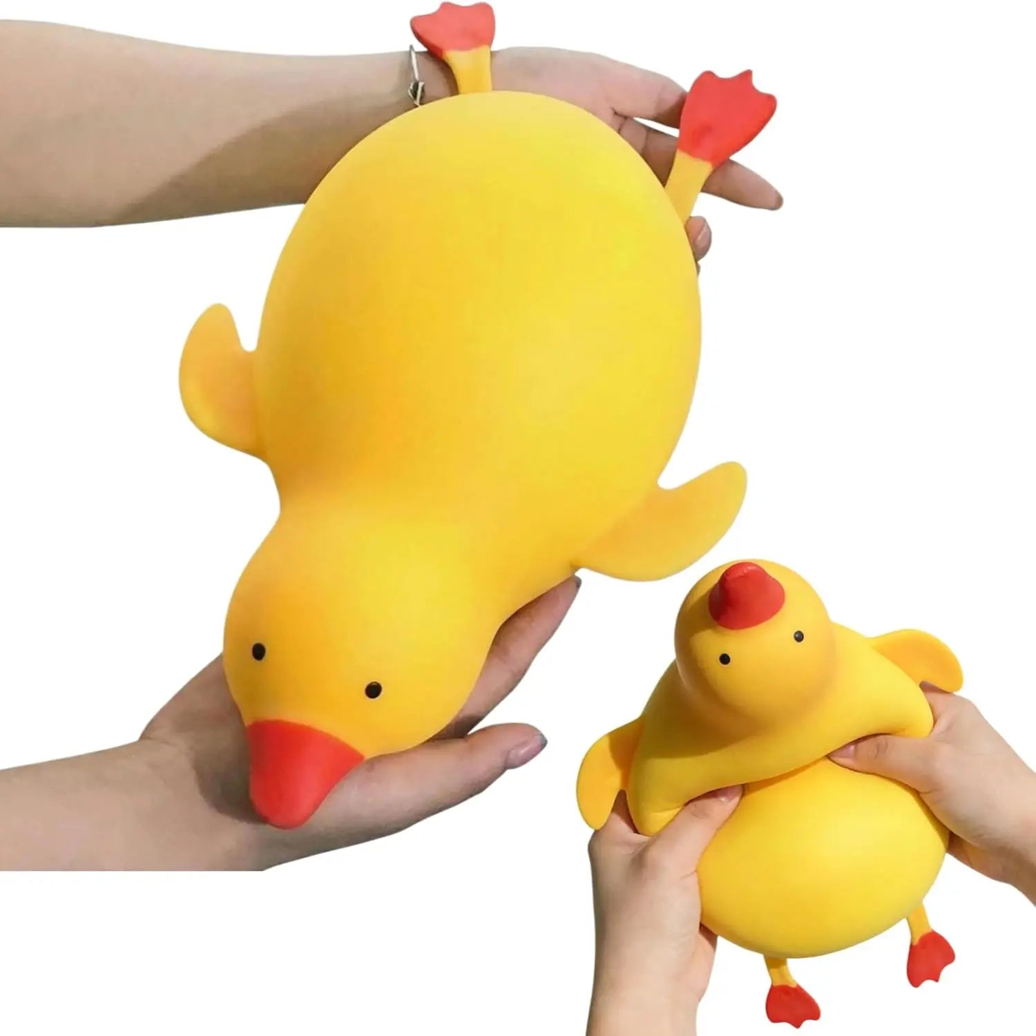 Duck Squishy, Jumbo Squishy Duck Giant Big Realistic Moldable Soft Squishys Slow Rising Stress Ball for Anxiety Stress Party Favor for Adults