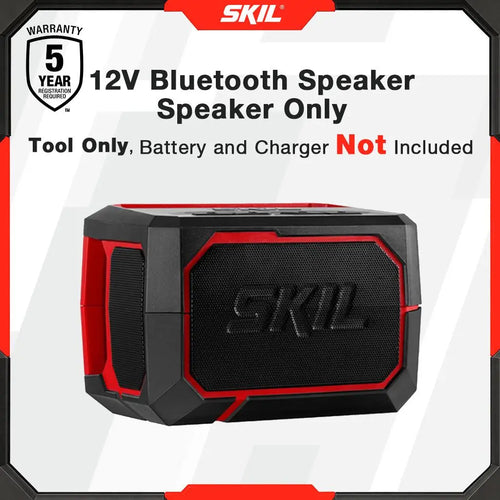 12V Bluetooth Speaker - Wireless 12-Lithium Audio Device with Dual Passive Bass Radiators and Subwoofers