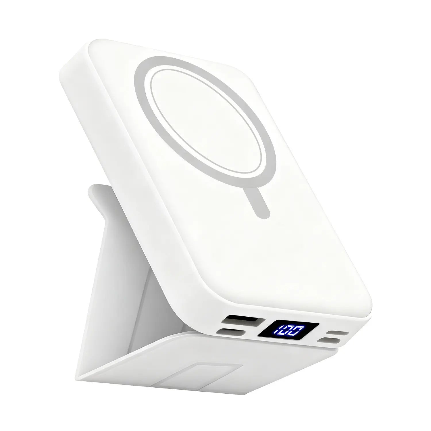 10000Mah High Power Portable Power Bank - Wireless Magsafe Magnetic Charger, 22.5W PD Fast Charging USB-C, LED Display, Stand for Iphone 17/16/15/14/13/12 & Android Mobile Devices, Travel Battery Pack Accessories