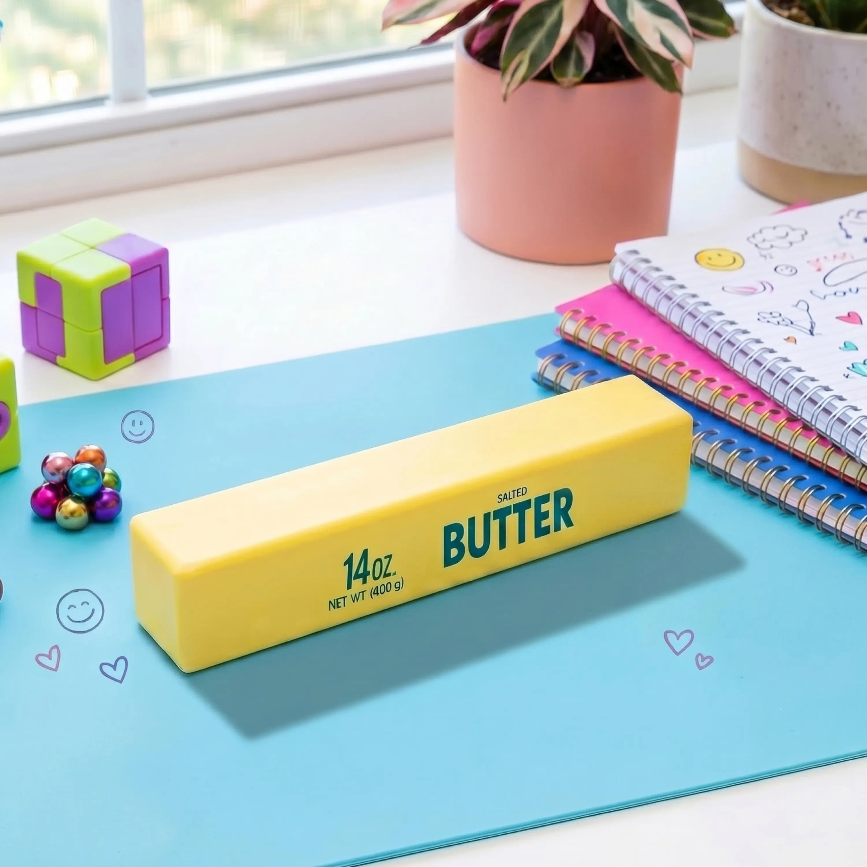 JOYIN Jumbo Butter Stress Relief Toy, Squeeze Butter Stress Balls, Slow Rising Squishy Fidget Sensory Toy, Soft Squeeze Decompression Dough Gift for Adults and Girls Boys, Birthday Gifts, Office Desk Decompression Toy, Party Favors