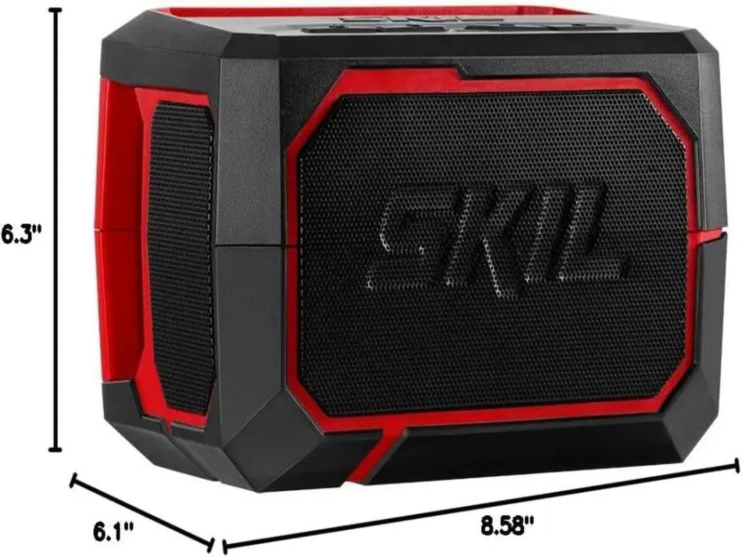 12V Bluetooth Speaker - Wireless 12-Lithium Audio Device with Dual Passive Bass Radiators and Subwoofers