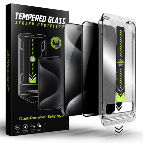9H Hardness Privacy Tempered Glass Screen Protector for Iphone 17 Pro/16/16 Pro/13, Full Coverage Anti-Spy Filter, Anti-Glare Anti-Fingerprint, Bubble-Free Auto Dust Removal, Easy Install Phone Screen Cover