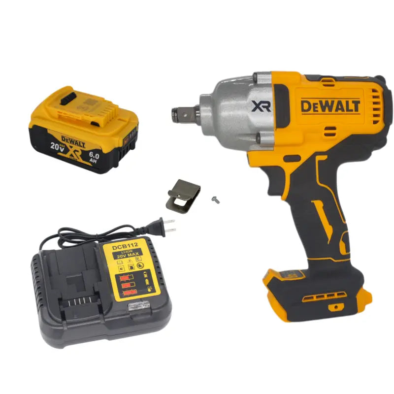 Dewalt Brushless Cordless Impact Wrench - DCF900, 20V, 850 Nm High Torque, Multi-Speed, 1/2" Drive, Hog Ring Anvil, with Battery, for Auto&Indus. & DIY Enthusiasts