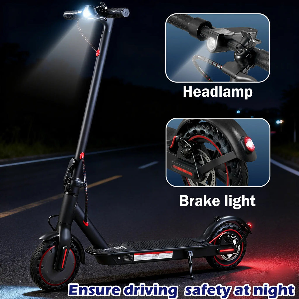 Urbanfish U5 PRO Electric Scooter, 19 MPH Max Speed, 21 Miles Range, 350-500W Motor, Long Range Battery, 8.5'' Solid Tires, Climbable, Dual Brakes, App, Foldable Portable Commuter Scooter, Perfect Gift for Adults Teens