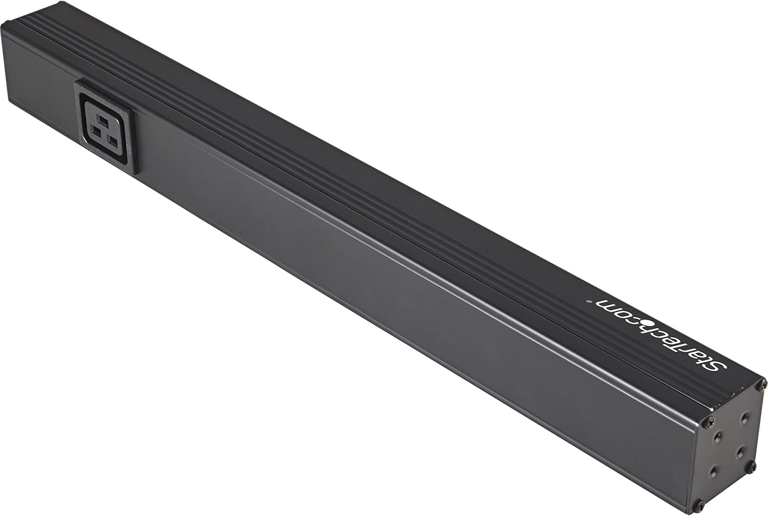 Startech 10-Outlet 1U PDU, 125V/16A, UL, 8Ft Cord, TAA (RKPW101920) | NEMA 5-20P Input, 10X NEMA 5-15/20R Outlets, 20A Breaker, Front Switch, Fits 2-Post and 4-Post Racks