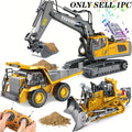 Remote Control Excavator Toy, Rc Controlled 1 Box Remote Controlled Vehicle Construction Vehicle Toy with Light & Sound, Birthday Gift for Boys, Classic & Novelty Toys