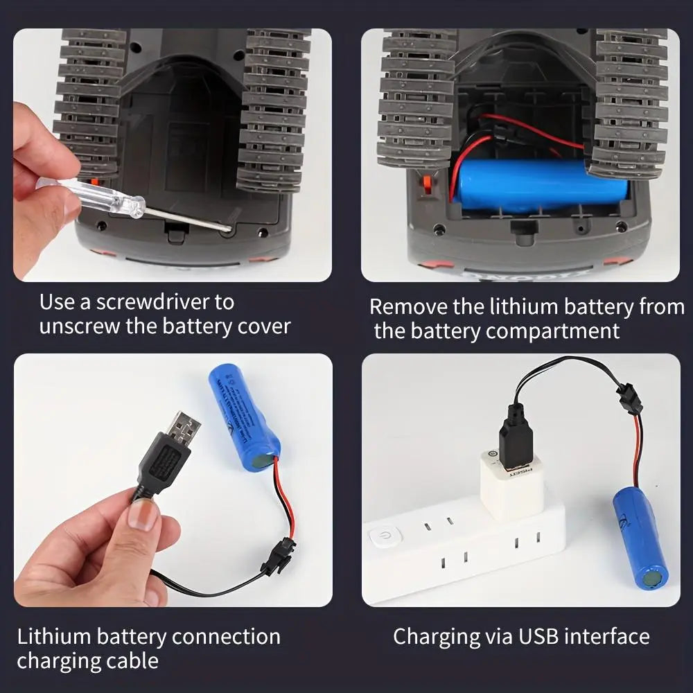 Remote Control Excavator Toy, Rc Controlled 1 Box Remote Controlled Vehicle Construction Vehicle Toy with Light & Sound, Birthday Gift for Boys, Classic & Novelty Toys