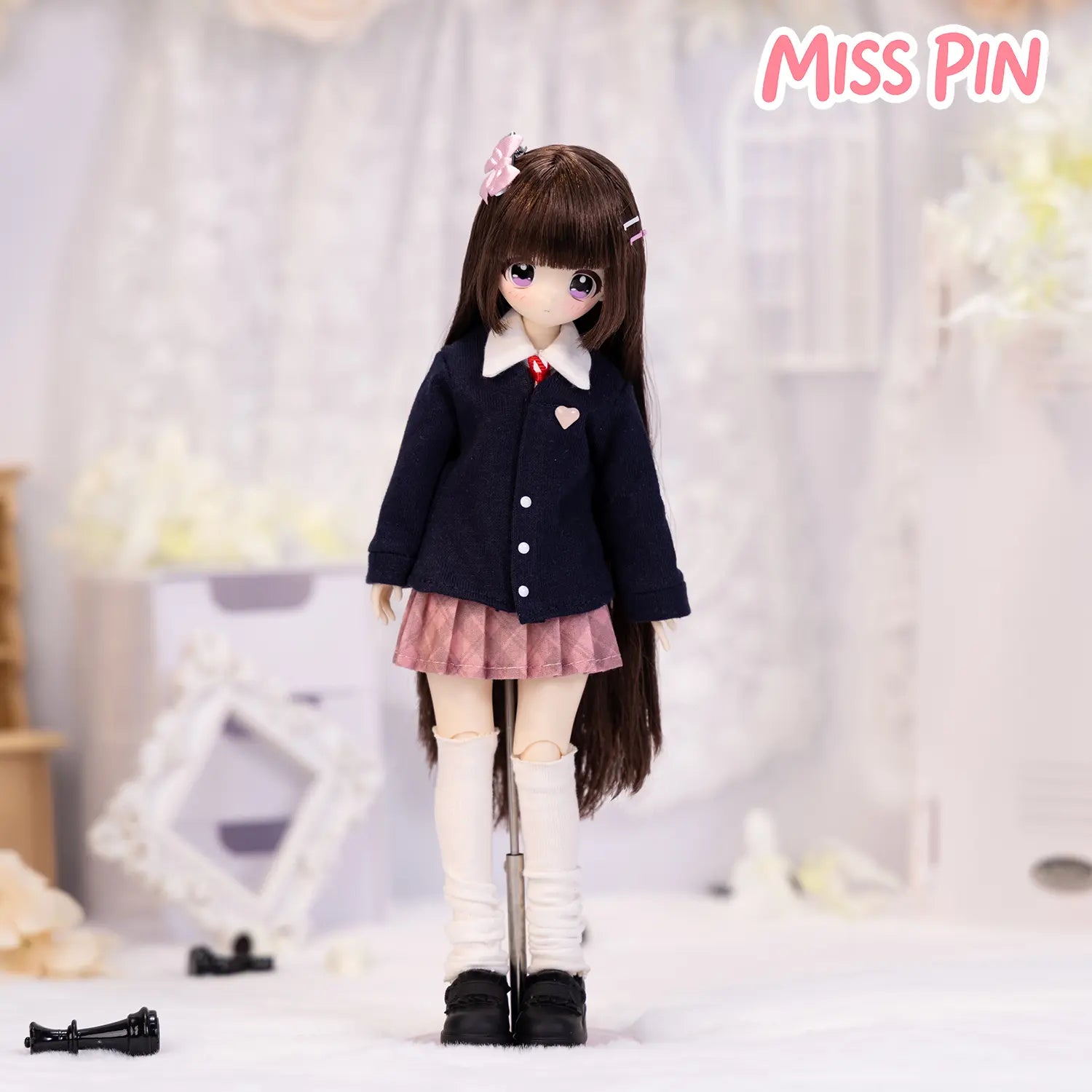 [2-Day Delivery] Realistic Multi-Jointed 1/6 BJD Doll Blind Box Action Figure Set - "Don’T Touch My Straight Bangs" Special Edition, Otaku Style Collectible, Little Gifts for Girls, Cool Toys, Toy Unboxing Item, Home-Office Decoration