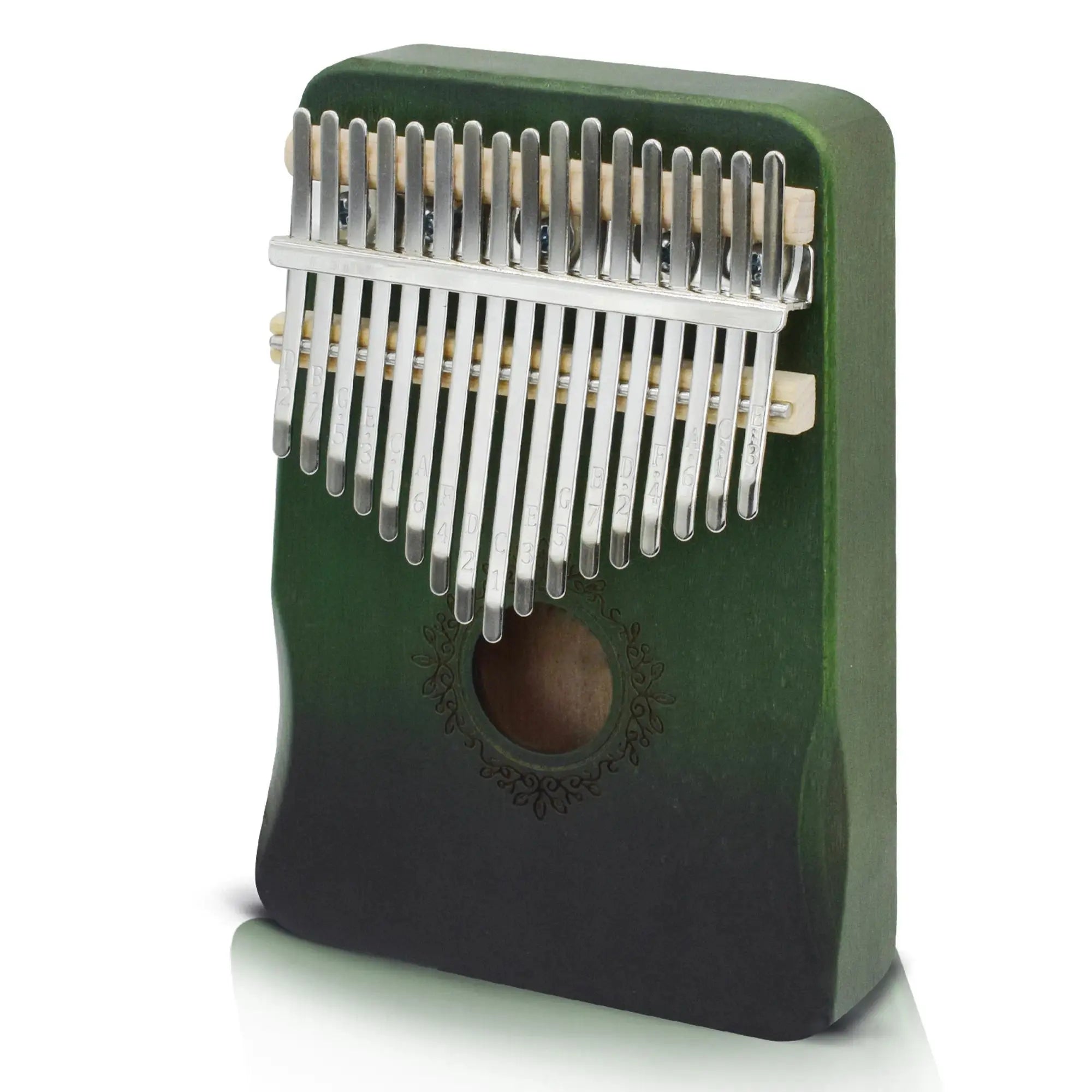 Kalimba Thumb Piano 17 Keys, Portable Mbira Finger Piano Gifts for Kids and Adults Beginners Wood,Summervibes