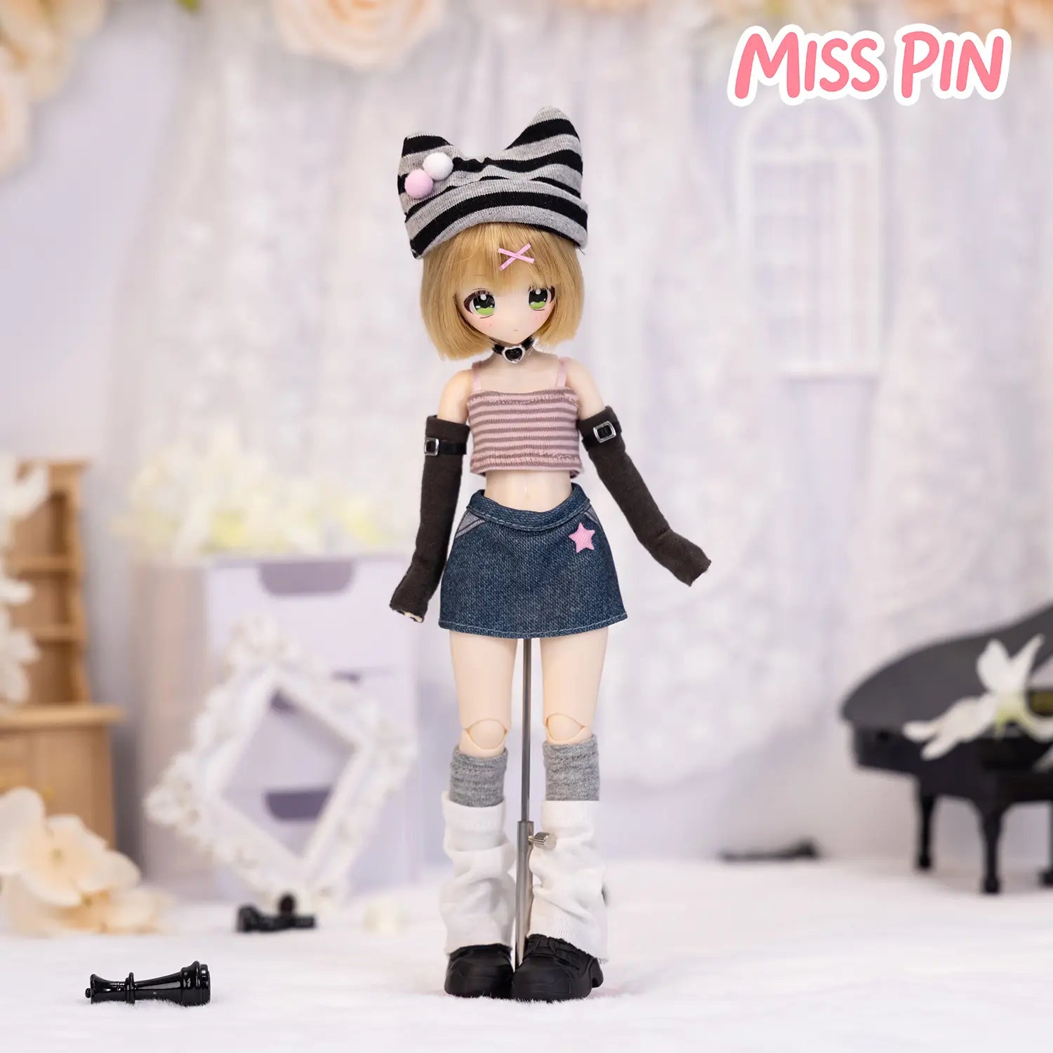 [2-Day Delivery] Realistic Multi-Jointed 1/6 BJD Doll Blind Box Action Figure Set - "Don’T Touch My Straight Bangs" Special Edition, Otaku Style Collectible, Little Gifts for Girls, Cool Toys, Toy Unboxing Item, Home-Office Decoration