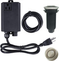 Garbage Disposal Air Switch Kit Sink Top Waste Disposal Long Stainless Steel Brushed Nickel On/Off Air Button Food and Waste Disposals Part by