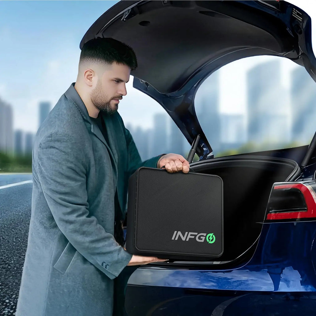 Portable Level 2 EV Charger - 40Amp Car Gadgets, 240V 9.6Kw High Efficiency Heavy Duty Fastcharging Vehicle Battery Charger, Adjustable Current, Timing Delay, NEMA 14-50 Plug, 25FT Cable for J1772 Bevs/Phevs