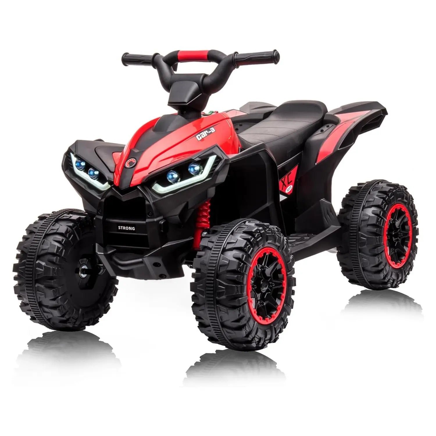 12V Kids Ride on ATV, Electric Battery-Powered Four-Wheeler with Music, Led Lights, Soft Start, USB Port, Treaded Tires, and Adjustable Speed Modes – Ideal for Boys and Girls,Yellow