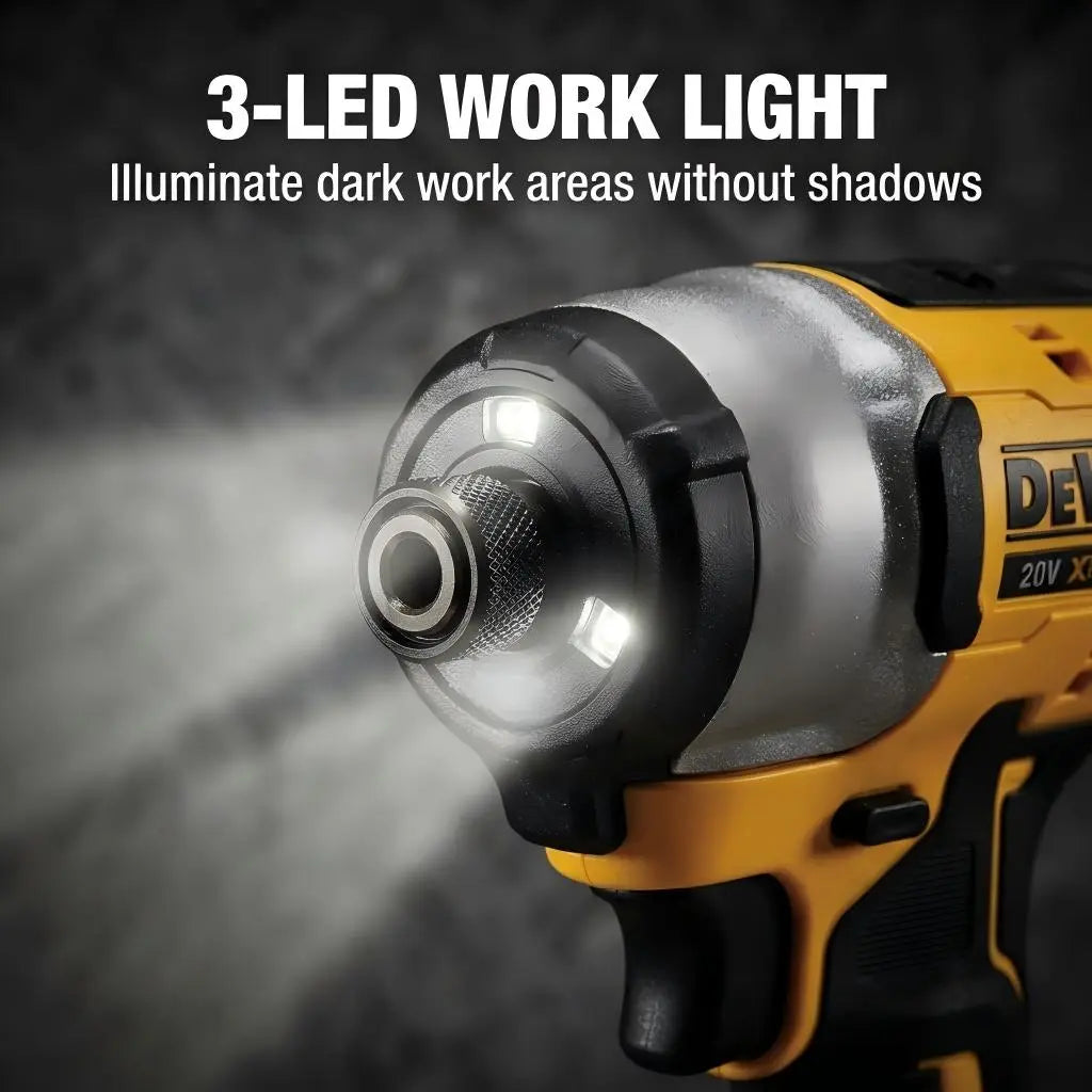 DEWALT DCF850 and DCF805 Set-Fast Rotation and Light Weight for Contractors and Handymen Control Mode Electronic Brake Max Xr Brushless Impact Wrench Green Concrete Drilling Lithium-Ion Cordless Impact Nm Torque Construction Task Grinder High Tool Hog