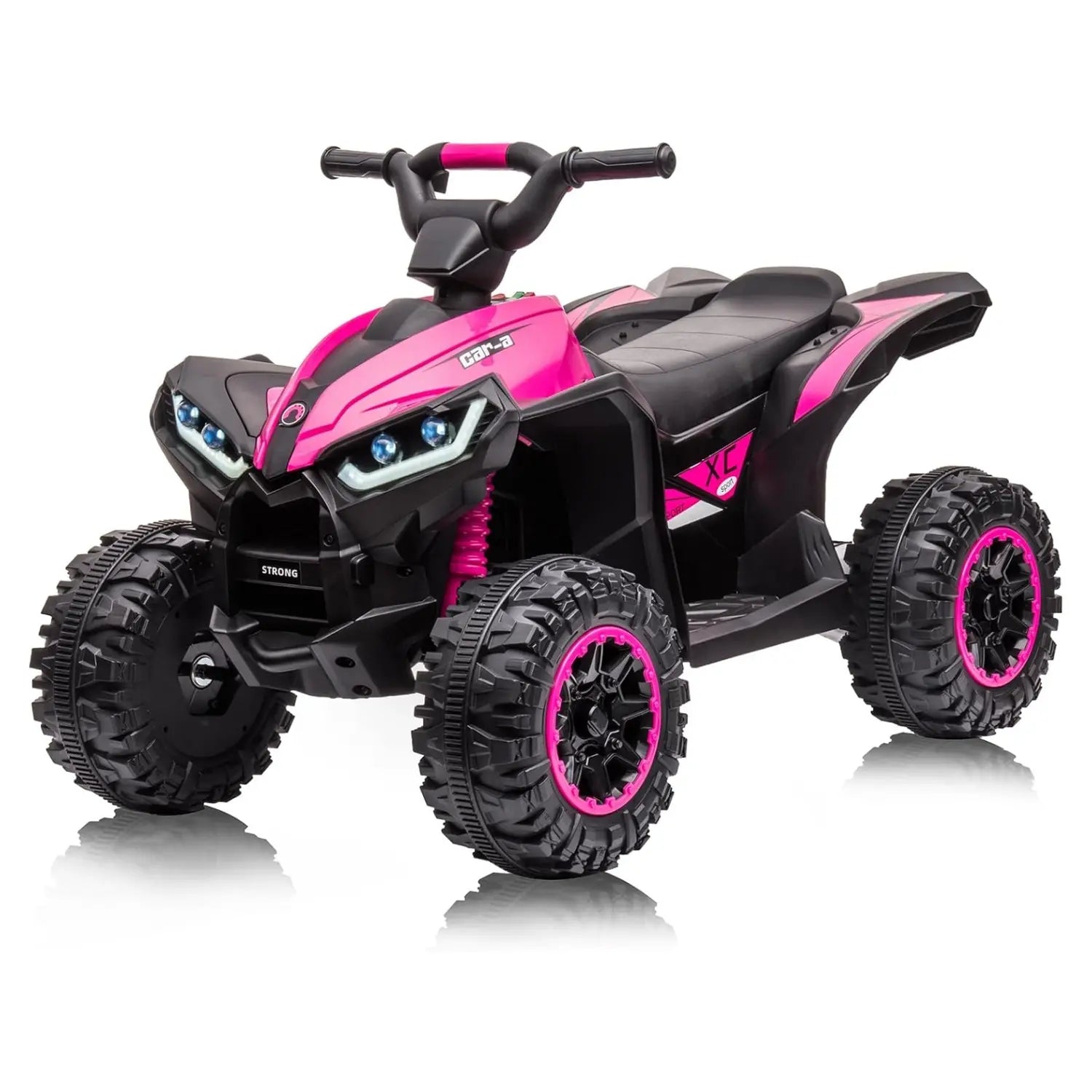 12V Kids Ride on ATV, Electric Battery-Powered Four-Wheeler with Music, Led Lights, Soft Start, USB Port, Treaded Tires, and Adjustable Speed Modes – Ideal for Boys and Girls,Yellow