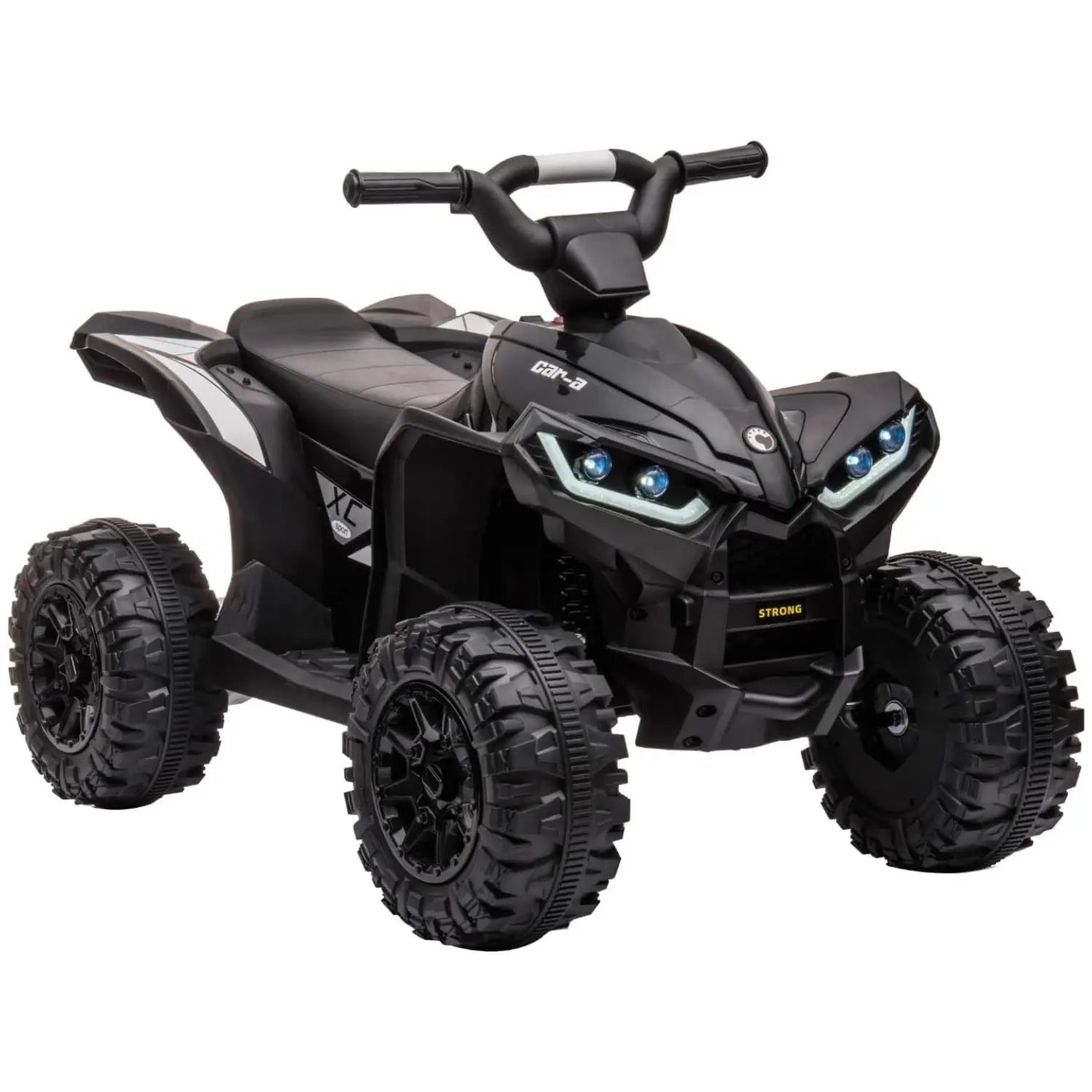 12V Kids Ride on ATV, Electric Battery-Powered Four-Wheeler with Music, Led Lights, Soft Start, USB Port, Treaded Tires, and Adjustable Speed Modes – Ideal for Boys and Girls,Yellow
