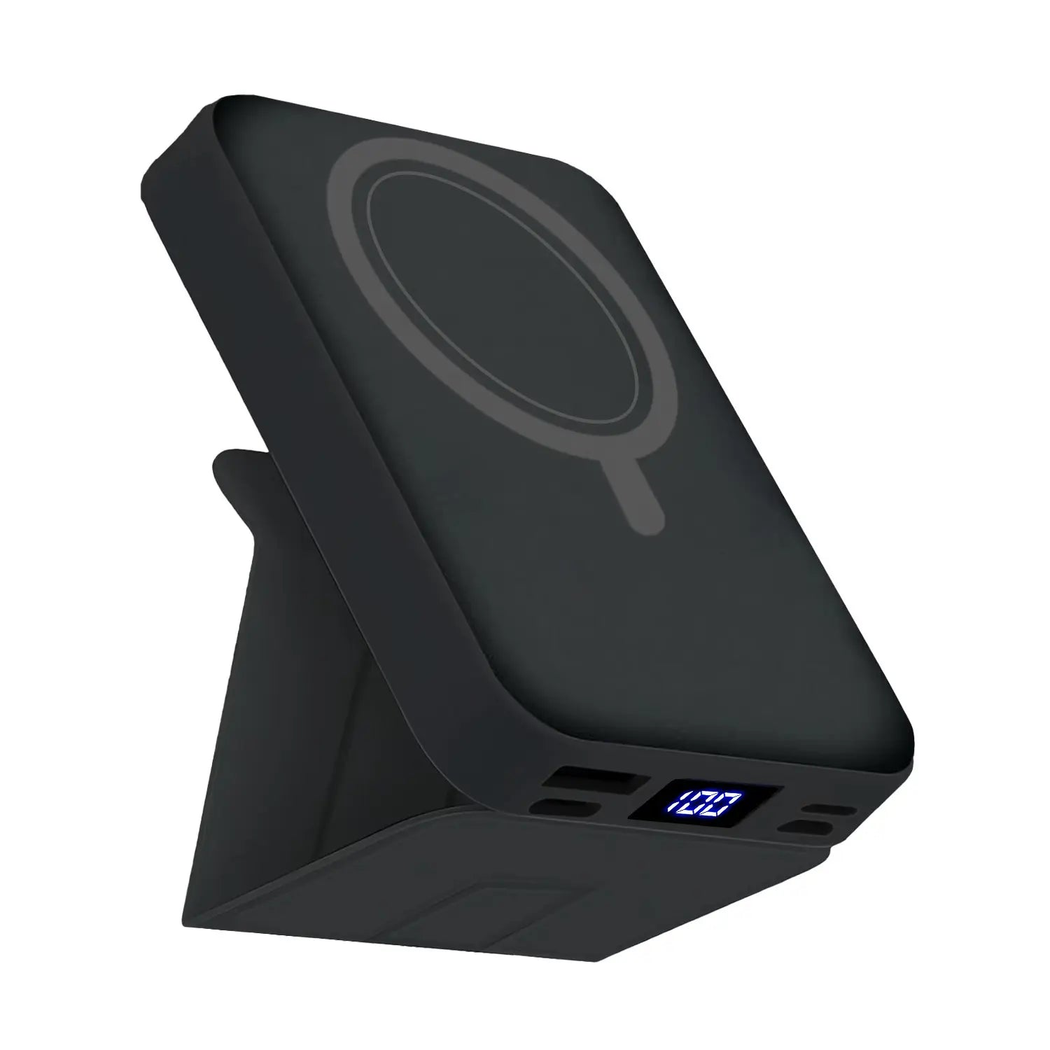 10000Mah High Power Portable Power Bank - Wireless Magsafe Magnetic Charger, 22.5W PD Fast Charging USB-C, LED Display, Stand for Iphone 17/16/15/14/13/12 & Android Mobile Devices, Travel Battery Pack Accessories