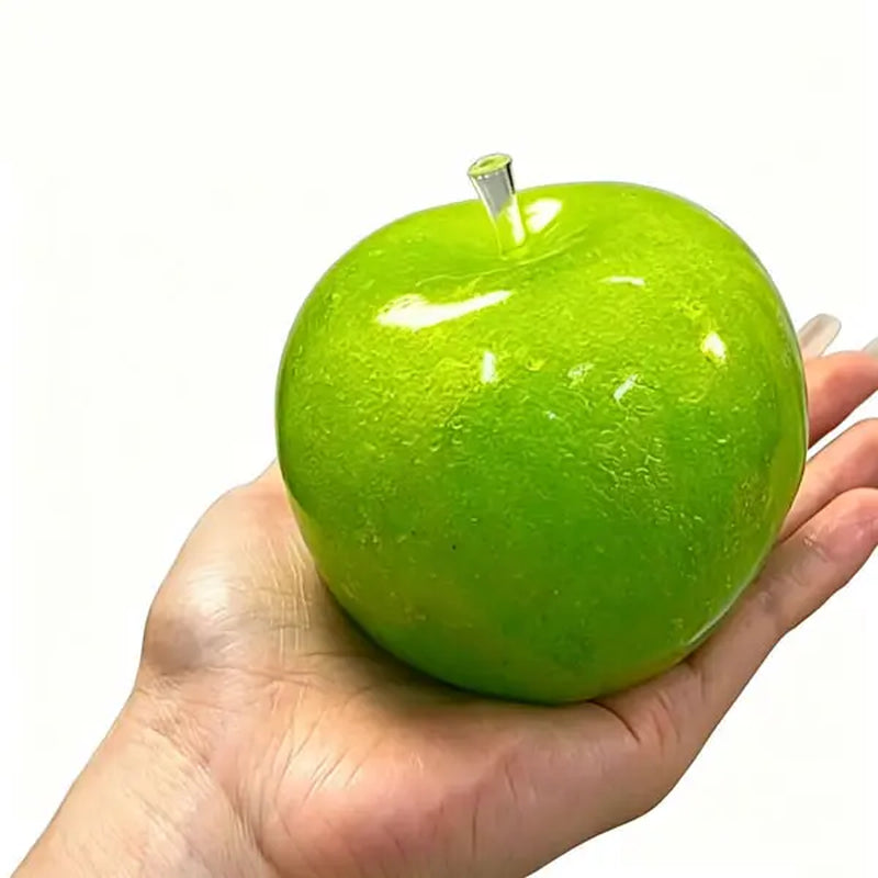 Green Apple Squishy Stress Balls Sensory Fidget Toy, Handmade Green Apple Mochi Ball, Soft Fidget Toy for Stress Anxiety Relief, Gift for Birthday Party Favors