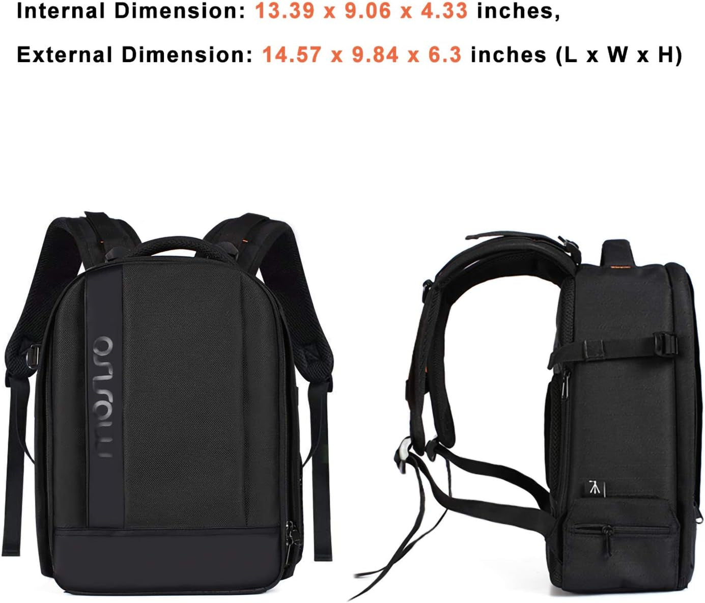 Camera Backpack,Photography Backpack Padded Camera Bag, Black | Dslr/Slr/Mirrorless Shockproof Camera Bag with Customized Modular Inserts&Tripod Holder Compatible with Canon,Nikon,Sony