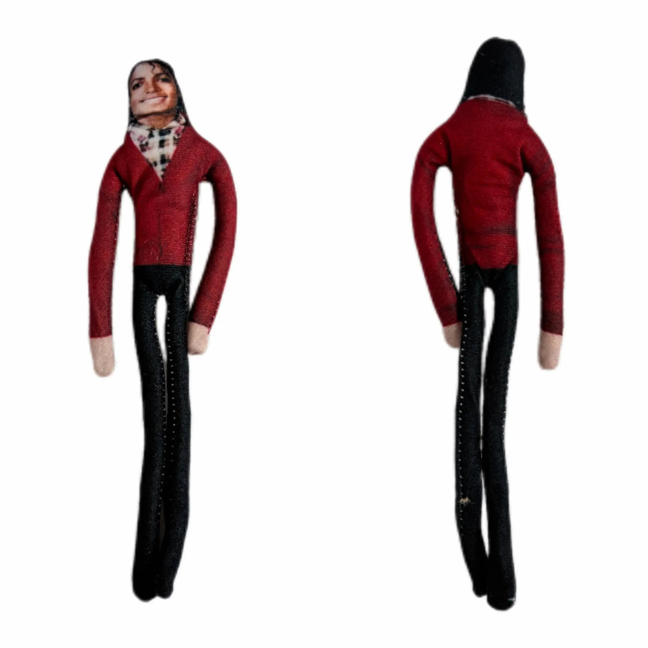 28Cm Music Legend Inspired Poseable Skeleton Figurine Doll Ornaments, Wire-Skeleton Stuffed Artistic Collectibles, Double-Sided Printed Signature Art Doll Ornaments, Pop Culture Fan Gift & House Decoration