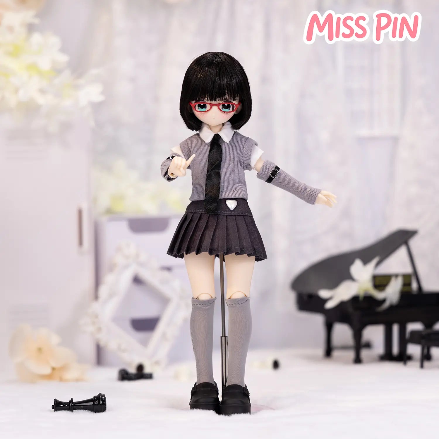 [2-Day Delivery] Realistic Multi-Jointed 1/6 BJD Doll Blind Box Action Figure Set - "Don’T Touch My Straight Bangs" Special Edition, Otaku Style Collectible, Little Gifts for Girls, Cool Toys, Toy Unboxing Item, Home-Office Decoration