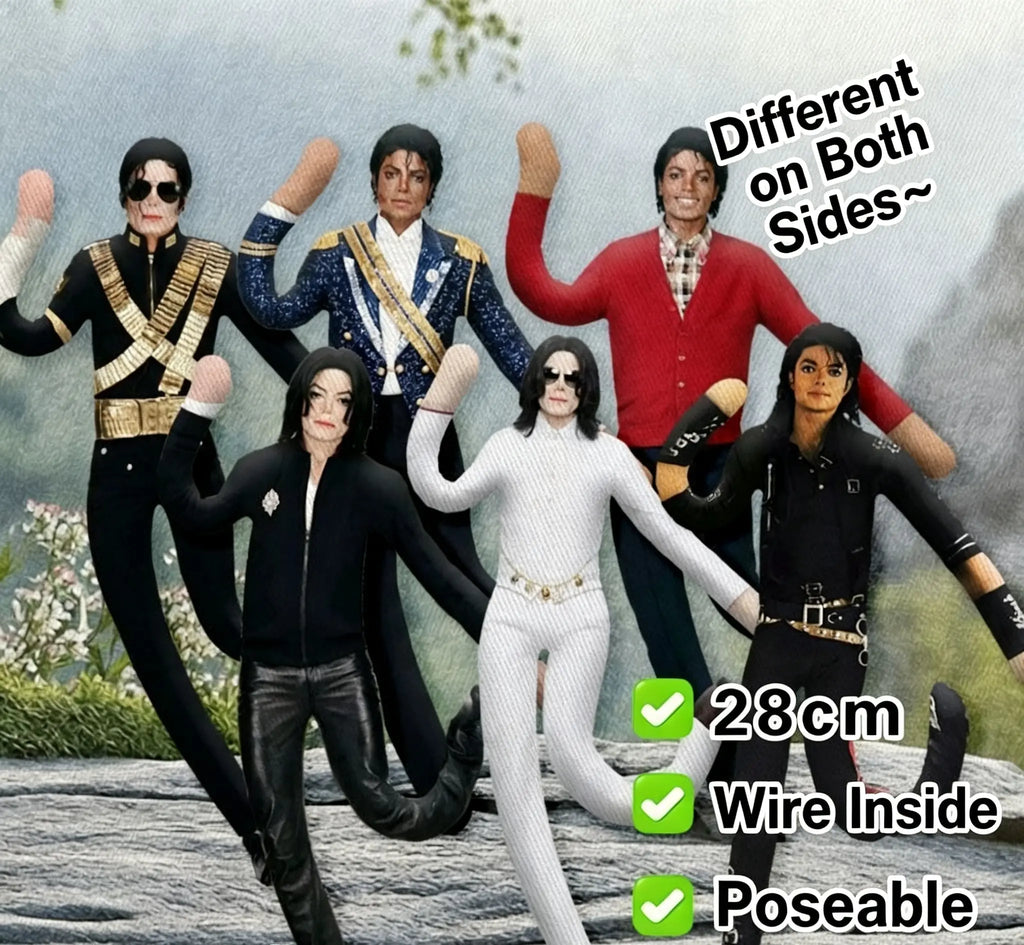 Michael Jackson Doll, MJ Doll, Cosplay Prop, Soft Huggable Plush Toy, Human-Shape Abstract Articulated Action Figure, Room Decor Gift
