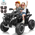 JOYRACER 24V 4WD Ride on ATV for Kids with Music, 800W with 2 XL Seater for Toddlers, EVA Tires Battery Powered Car, Remote Control, Knee Pad, Bluetooth, Toys Car for Big Kids, Perfect Gift for Boys and Girls Aged 3-8