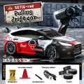 SG716 Unisex 2.4Ghz 4WD RC Controlled Drift Car Toy - Adjustable Speed, LED Lights, Extra Tires, Obstacle Accessories, Built-In Batteries, Nitrosamine Free - RC Hobby Gift for 3-4 Years Old Kids
