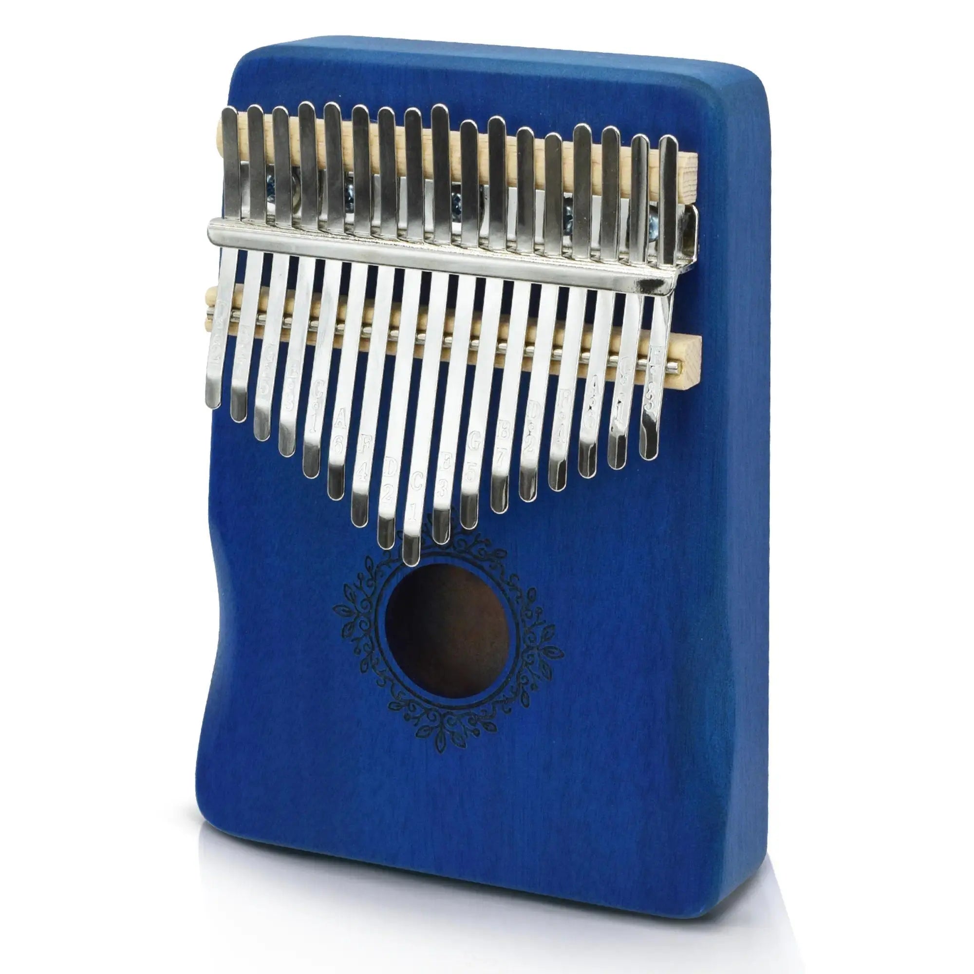Kalimba Thumb Piano 17 Keys, Portable Mbira Finger Piano Gifts for Kids and Adults Beginners Wood,Summervibes