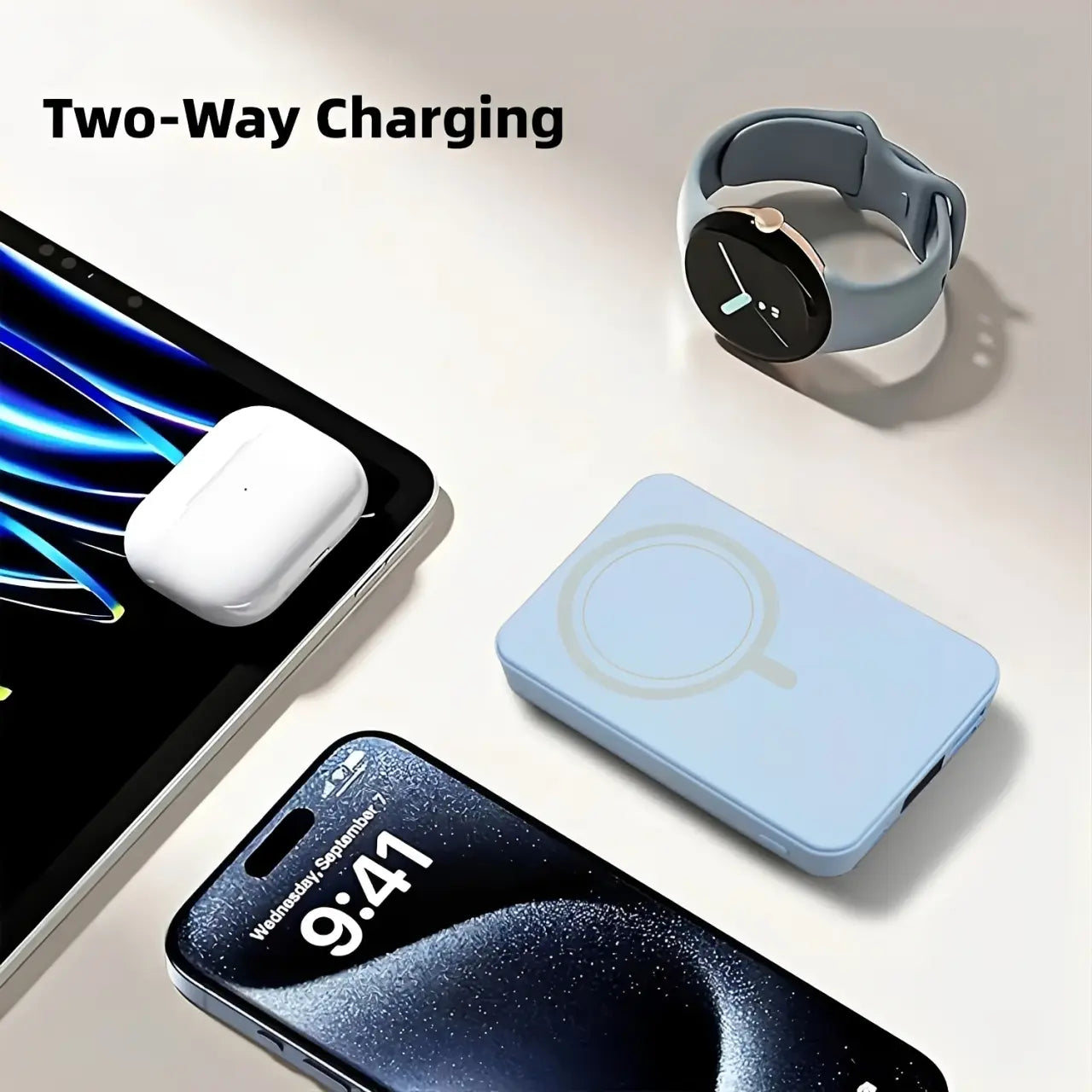 10000Mah High Power Portable Power Bank - Wireless Magsafe Magnetic Charger, 22.5W PD Fast Charging USB-C, LED Display, Stand for Iphone 17/16/15/14/13/12 & Android Mobile Devices, Travel Battery Pack Accessories