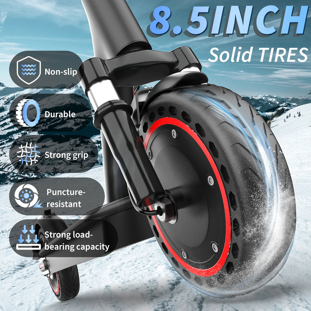 【AOPO】 Electric Scooter 350W/500W Motor, 8.5/10" Solid Tire 19/22MPH Speed Power , Dualsuspension, Certified Foldable Escooterlife Electric Scooter Portable Brakes App Controlrange Kick Scooter Dual-Suspension Adult Electric Ev Scooter Tiktokshopbacktosch