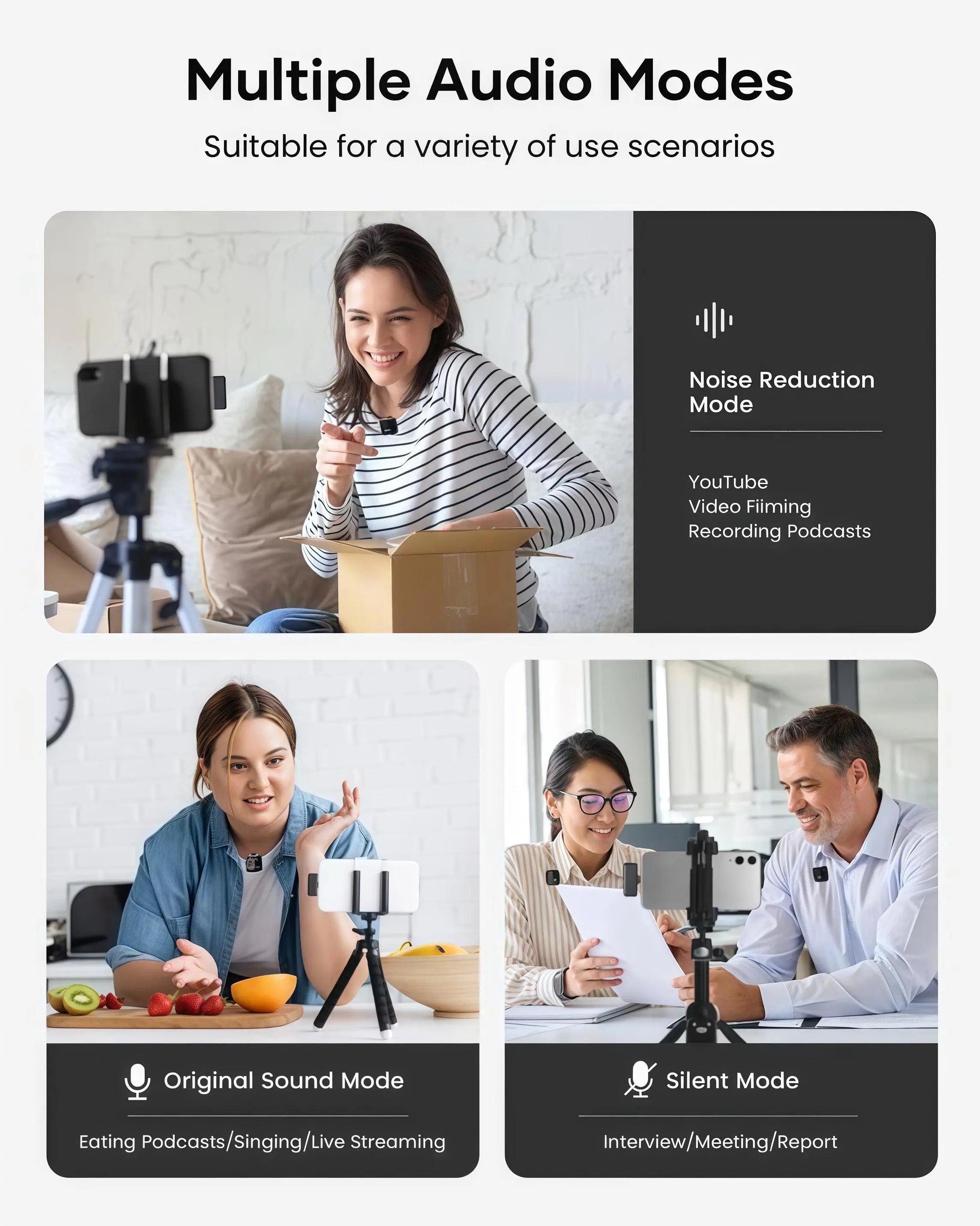 Wireless Lavalier Microphone for Iphone Ipad Android with Charging Case Audio Smartphone Audio Smartphone #Summerwins #Dealsforyoudays