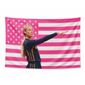 Sophie Cunningham Point American Pink Flag, Basketball Room Decal Flag Tapestry Gift Print Home Decor Apartment Special
