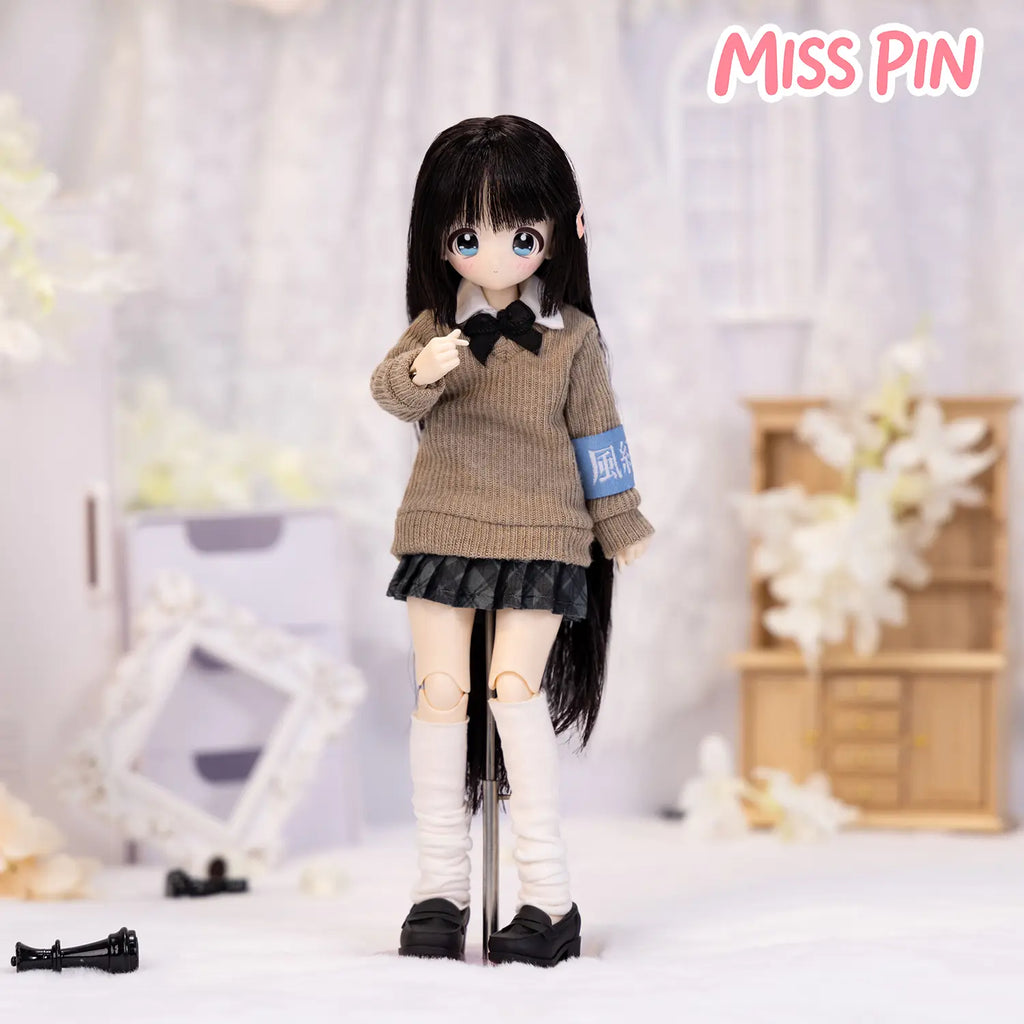 [2-Day Delivery] Realistic Multi-Jointed 1/6 BJD Doll Blind Box Action Figure Set - "Don’T Touch My Straight Bangs" Special Edition, Otaku Style Collectible, Little Gifts for Girls, Cool Toys, Toy Unboxing Item, Home-Office Decoration