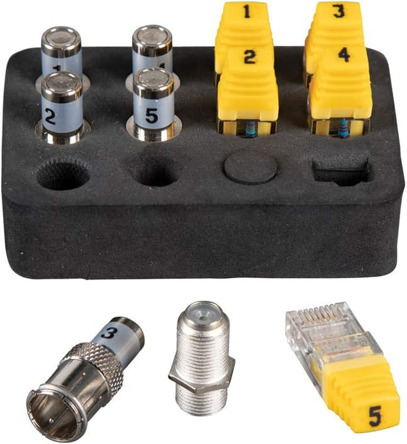 Klein Tools VDV501-851 Cable Tester Kit with Scout Pro 3 for Ethernet / Data, Coax / Video and Phone Cables, 5 Locator Remotes