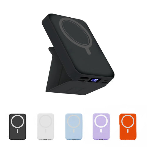 10000Mah High Power Portable Power Bank - Wireless Magsafe Magnetic Charger, 22.5W PD Fast Charging USB-C, LED Display, Stand for Iphone 17/16/15/14/13/12 & Android Mobile Devices, Travel Battery Pack Accessories