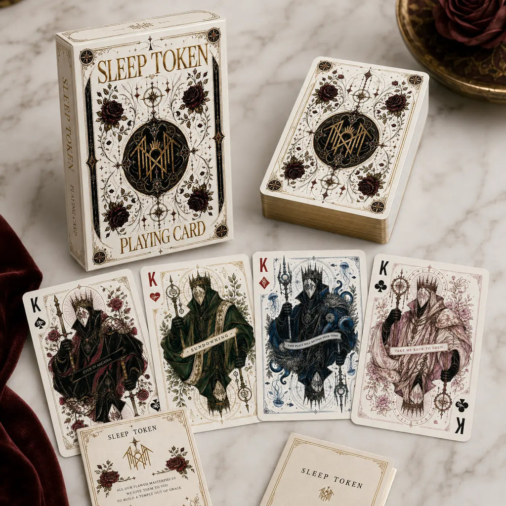 Sleep Token Playing Card Deck - Enchanting Rock Music Collectible for Gamers and Fans | Perfect Gothic Fantasy Gift